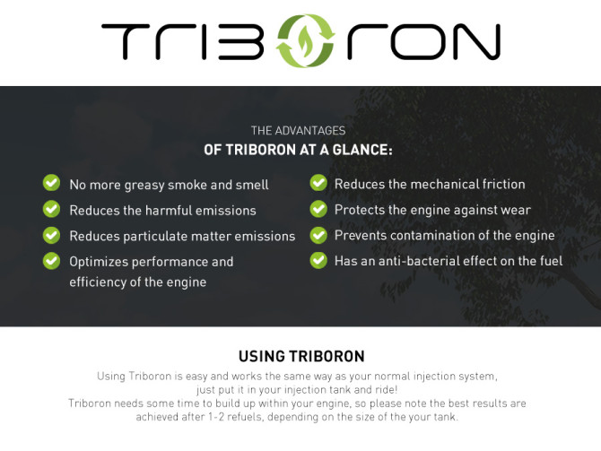 Triboron 2-takt Injection 500ml 2 flessen product